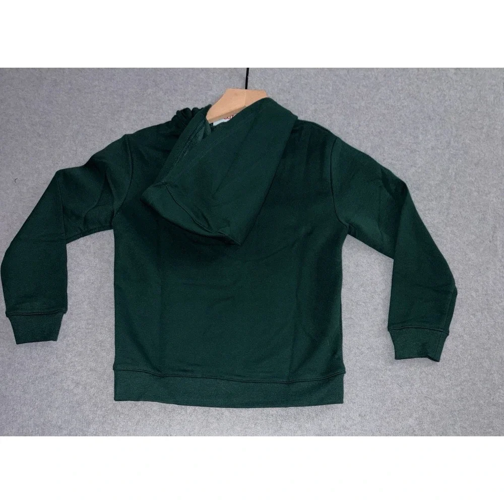 Cat & Jack Zip Up Hoodie - Dark Green - Kids XS (4/5)